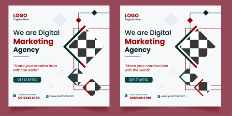 Digital marketing social media post