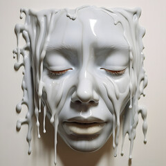 Surreal Melting Portrait