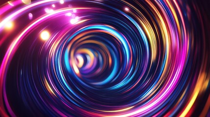 Abstract Spiral of Light