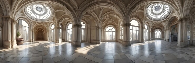 Obraz premium 360 degree view of stunning architectural interiors. HDRI spherical panorama.