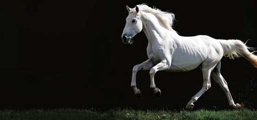 White Horse Running