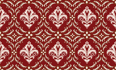 Tribal ethnic Damask pattern fabric elegant pattern designs woven fabric.Pattern mofit,flora,geometric, texture design for wallpaper,wrapping,clothing,table linens,drapes,Damask design fabric.