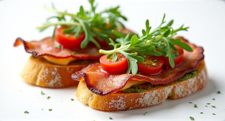 bruschetta with tomato and basil