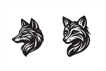 A fox  silhouette vector art 