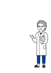 医療 メディカルケア 「案内」「紹介」「説明」をする人 14