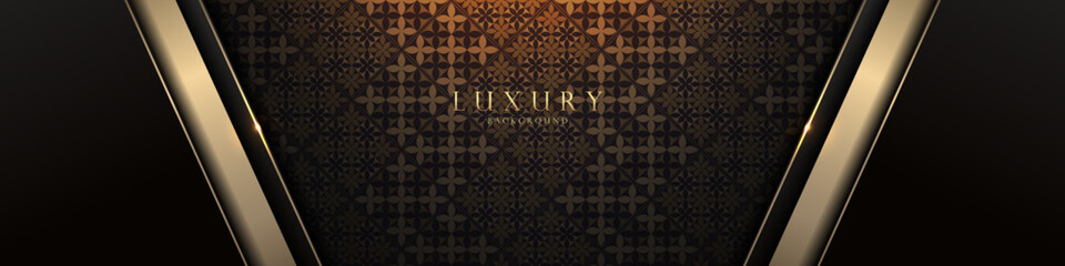 Luxurious Elegant Black and Gold Geometric Design, Abstract Elegance for HD Wallpaper, Web, and More, Stylish Graphics for Cover Design, Menu Templates and Web Graphics