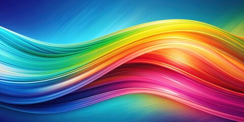 Obraz premium Abstract colorful background with flowing waves, abstract, colorful, background, waves, vibrant, dynamic, movement, flowing