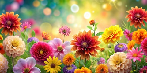 Abstract floral background with vibrant full HD flowers, abstract, floral, background, full HD, flowers, vibrant, colorful