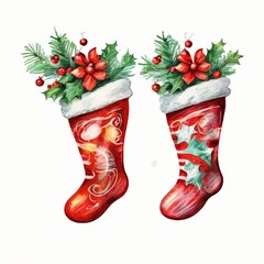 the AI Image Generator, christmas sock with gifts