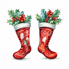 the AI Image Generator, christmas sock with gifts