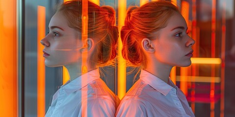 person in the window