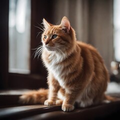 cat on the window sill