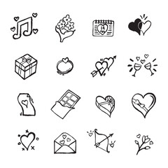 Handraw Valentine Ornament