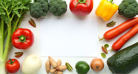 vegetables on the board