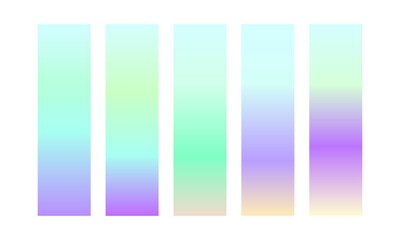 Vector colorful gradient collection, Gradient color set element set