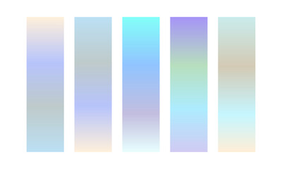 Vector colorful gradient collection, Gradient color set element set