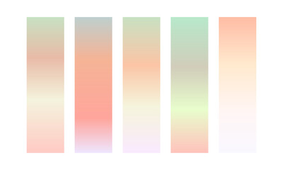 Vector colorful gradient collection, Gradient color set element set