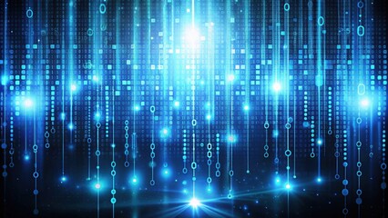 Abstract technology background with digital code and binary numbers, technology, abstract, background, digital, code