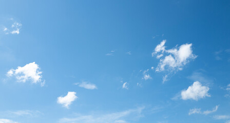 nature sky blue background, clear sky cloud, sunny day morning in winter, nature landscape daylight on afternoon summer, horizon spring.
