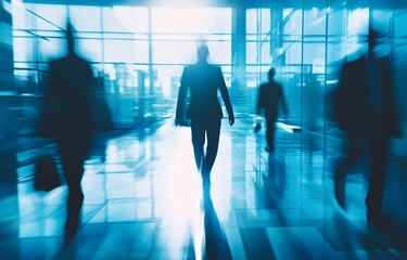 people walking in the airport