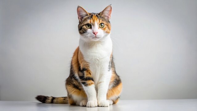 Calico cat in various poses, calico, cat, feline, poses, cute, playful, multi-colored, domestic, pet, whiskers, furry - Powered by Adobe