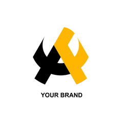 Illustration of Simple Initial AF Vector Logo for Your Brand