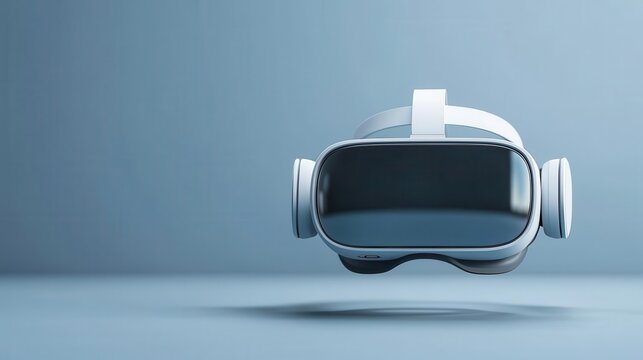 Business competition landscape, virtual reality market positioning, sleek modern office, strategy visualization