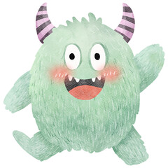 Watercolor Halloween Monster-2