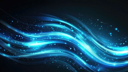 Obraz premium Futuristic wave, Futuristic data stream vector background