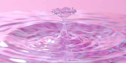 pink water drops