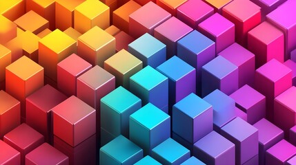 Obraz premium Abstract Colorful Cubes Background Design