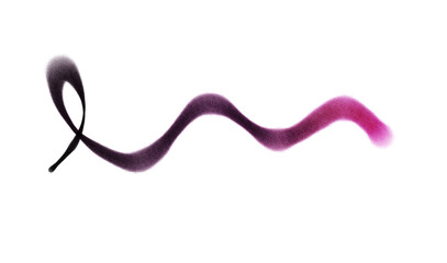 Whoosh lines curvy calligraphy Neon gradient texture bright lines texture, realistic cutout on transparent background. Spray gradient lines texture overlay.