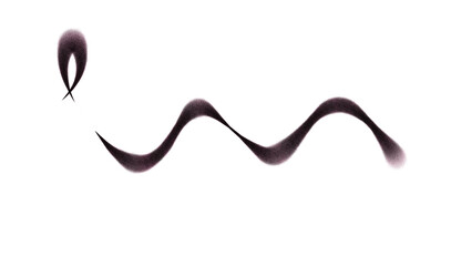 Whoosh lines curvy calligraphy Neon gradient texture bright lines texture, realistic cutout on transparent background. Spray gradient lines texture overlay.