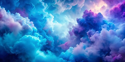 Abstract art wallpaper of beautiful blue and purple clouds, abstract, art, wallpaper, beautiful, blue, purple, clouds