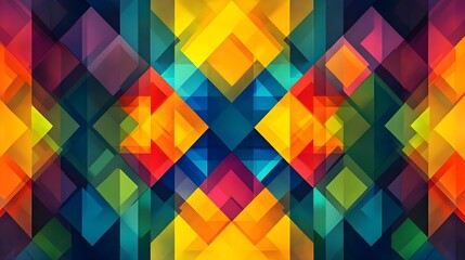 Abstract Geometric Pattern Background - Colorful Design