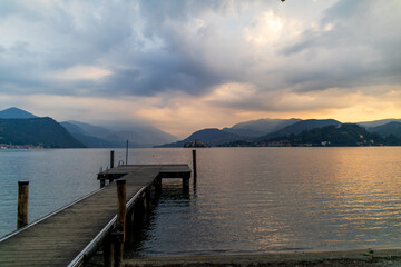 Obraz premium Lago d'orta, Italia