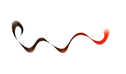 Whoosh lines curvy calligraphy Neon gradient texture bright lines texture, realistic cutout on transparent background. Spray gradient lines texture overlay.