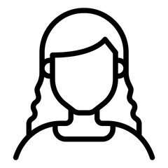 Blonde Diversity Avatars icon illustration 