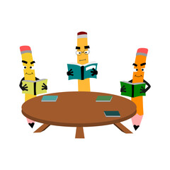 illustration about learning knowledge , cartoon about knowledge 