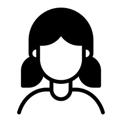 Child Diversity Avatars icon illustration 