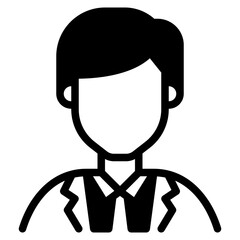 Formal Diversity Avatars icon illustration 