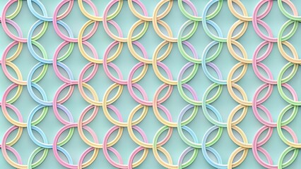 Pastel colored Olympic rings on a repeating background, Olympics, rings, sports, games, competition, cycle, symbolism, emblem