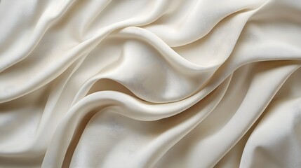 Obraz premium Cream Silk Fabric Texture Background, Abstract Design