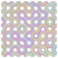 Abstract art meets vibrant design. This captivating piece blends geometric shapes and vivid colors for a visually striking effect.