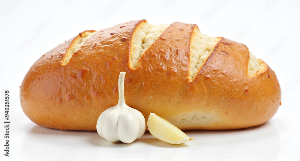 Poster loaf of bread isolated on white