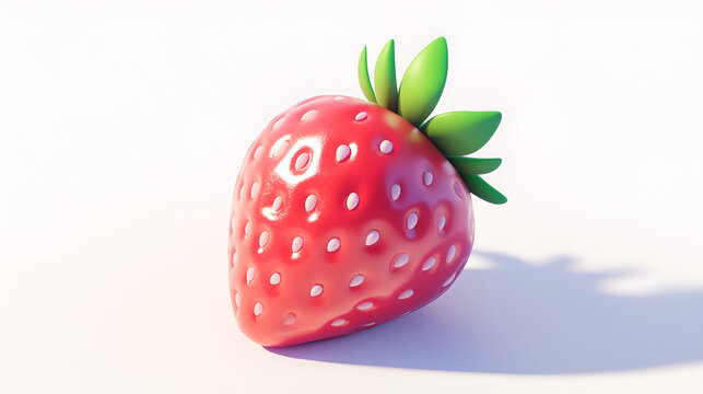 Cartoon 3D strawberry illustration material
