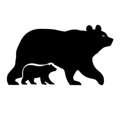 bear silhouette vector