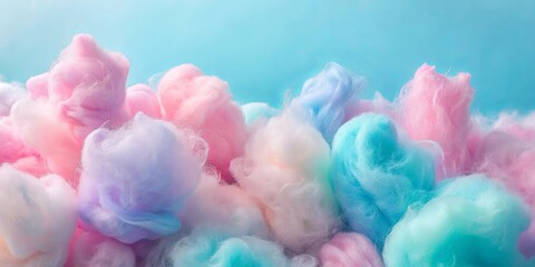 Fototapeta premium Soft, pastel cotton candy abstract background , cotton candy, pastel, abstract, soft, acrylics, blue, pink, smears, gentle