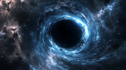 Black Hole in a Starry Sky