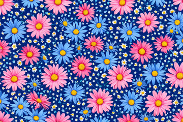 seamless pattern with flowers